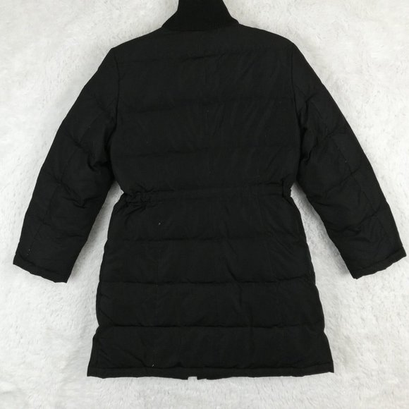 Ann Taylor Loft‎ Womens Parka Puffer Jacket Black Feather Full Zip Insulated SP - Picture 2 of 11